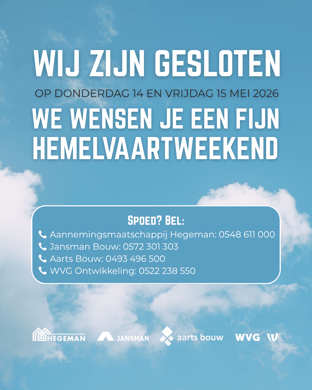 Hemelvaartsdag 2026 Hemelvaartsdag 2026